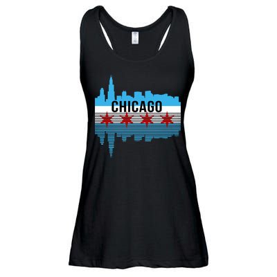 Chicago Skyline Ladies Essential Flowy Tank