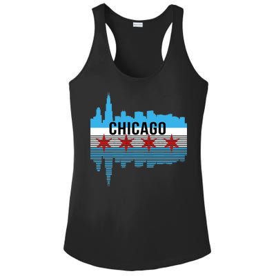 Chicago Skyline Ladies PosiCharge Competitor Racerback Tank