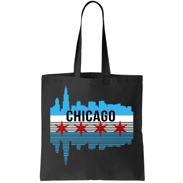 Chicago Skyline Tote Bag