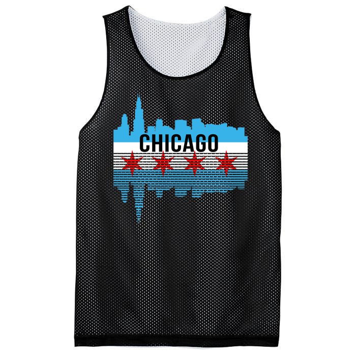 Chicago Skyline Mesh Reversible Basketball Jersey Tank