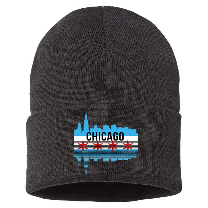 Chicago Skyline Sustainable Knit Beanie