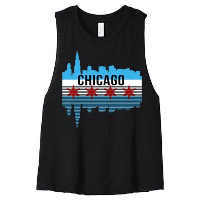 Chicago Skyline Women's Racerback Cropped Tank