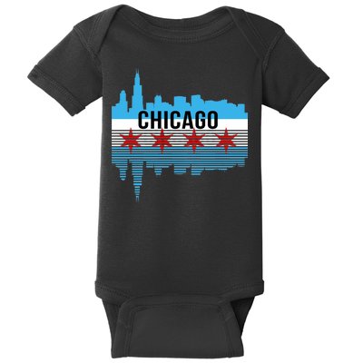 Chicago Skyline Baby Bodysuit