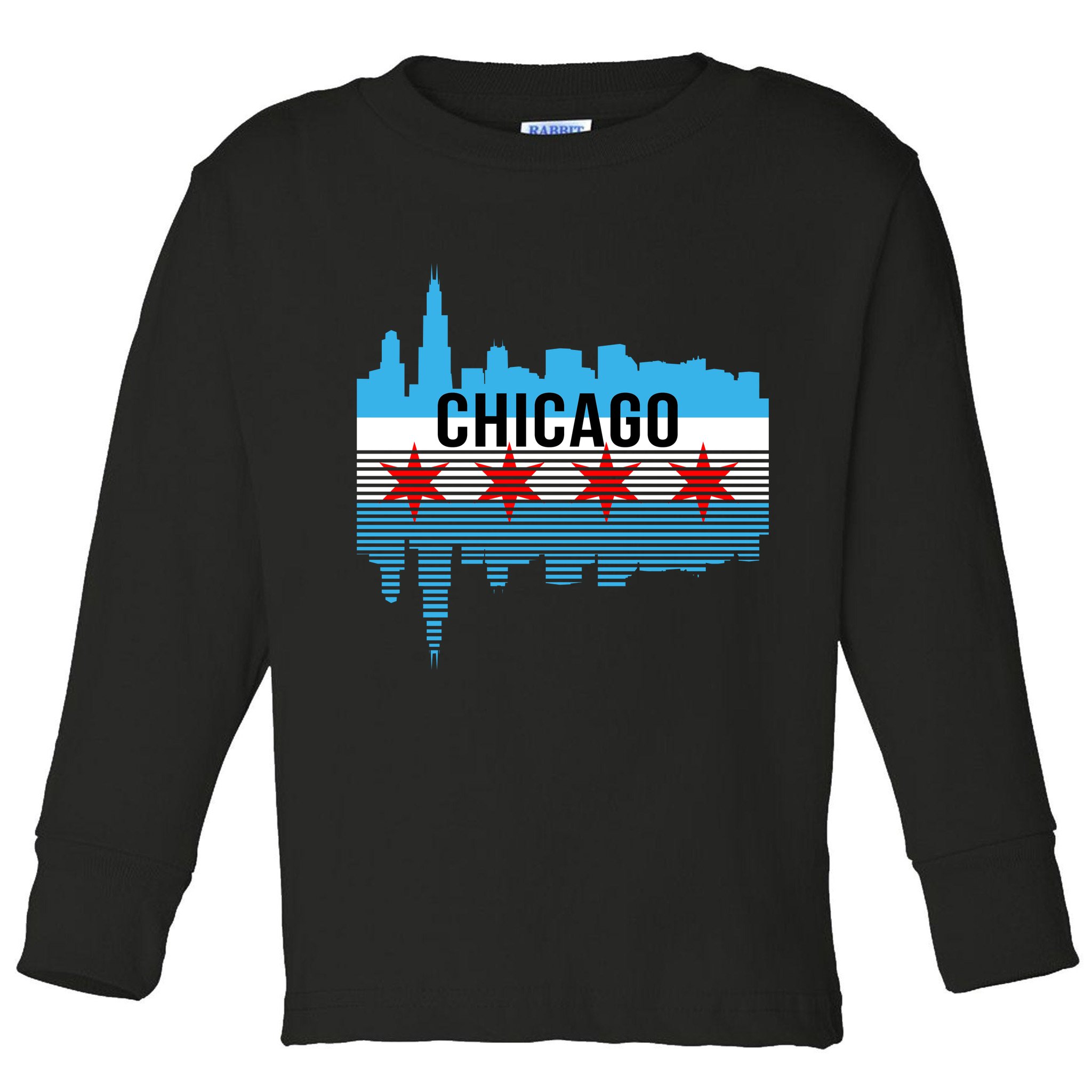Chicago Skyline Toddler Long Sleeve Shirt
