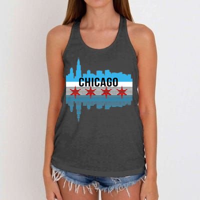 Chicago Skyline Women's Knotted Racerback Tank