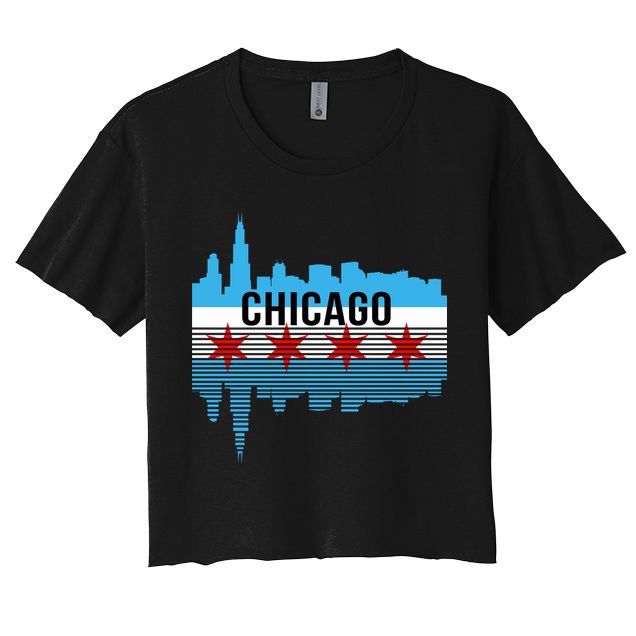 Chicago Skyline Crop Top