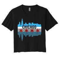 Chicago Skyline Women's Crop Top Tee