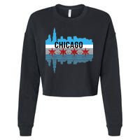 Chicago Skyline Cropped Pullover Crew