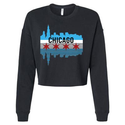 Chicago Skyline Cropped Pullover Crew