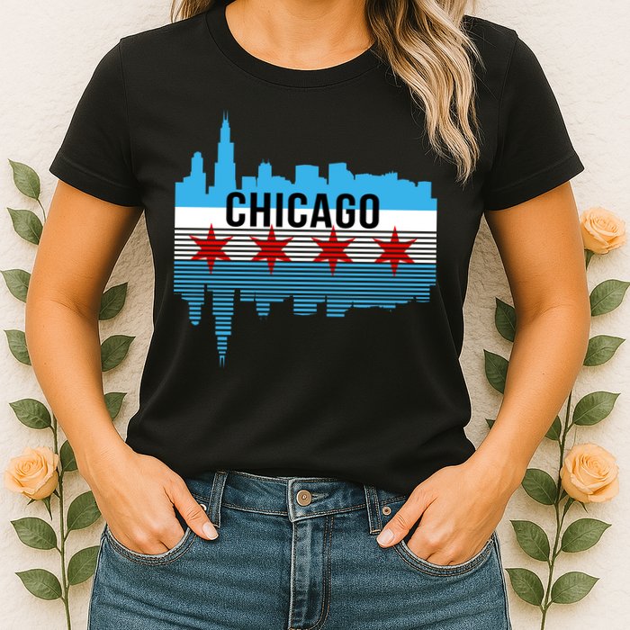 Chicago Skyline Womens T-Shirt