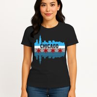 Chicago Skyline Womens T-Shirt