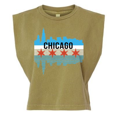 Chicago Skyline Garment-Dyed Women's Muscle Tee