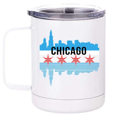 Chicago Skyline 12 oz Stainless Steel Tumbler Cup