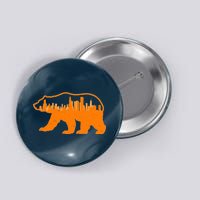 Chicago Skyline City Bear Button