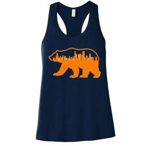 Chicago Skyline City Bear Women's Racerback Tank