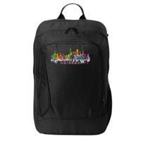 Chicago Skyline Paint Splatter City Backpack