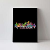 Chicago Skyline Paint Splatter Canvas