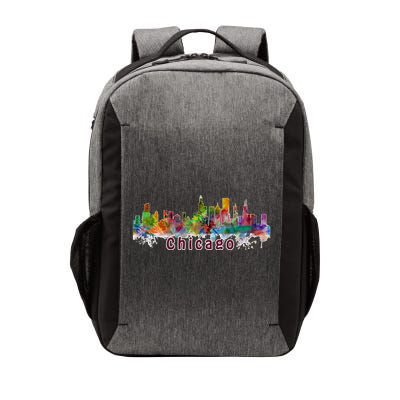 Chicago Skyline Paint Splatter Vector Backpack