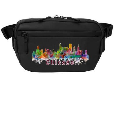 Chicago Skyline Paint Splatter Crossbody Pack