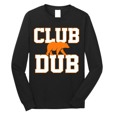 Chicago Sports Fan Club Dub Football Logo Long Sleeve Shirt