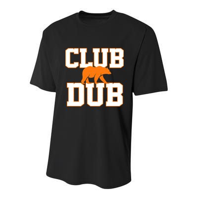 Chicago Sports Fan Club Dub Football Logo Youth Performance Sprint T-Shirt