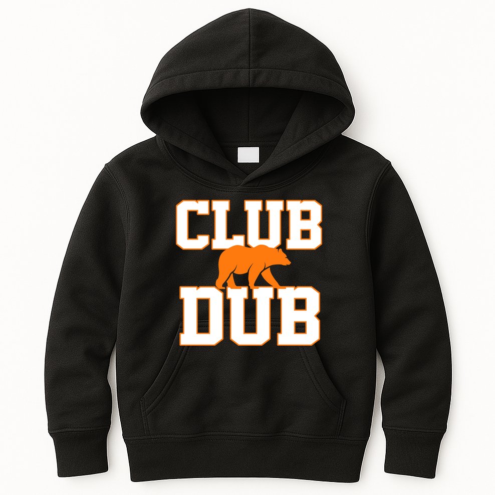 Chicago Sports Fan Club Dub Football Logo Kids Hoodie