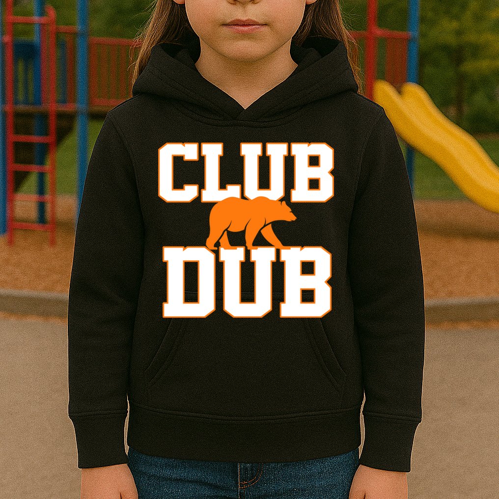 Chicago Sports Fan Club Dub Football Logo Kids Hoodie