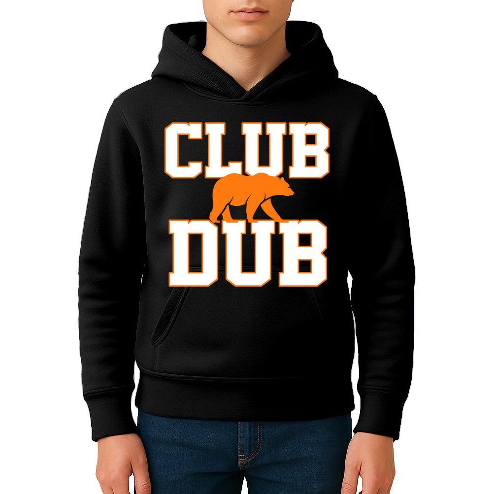 Chicago Sports Fan Club Dub Football Logo Kids Hoodie