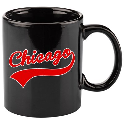Chicago Vintage Classic Team Logo 11oz C Handle Ceramic Mug