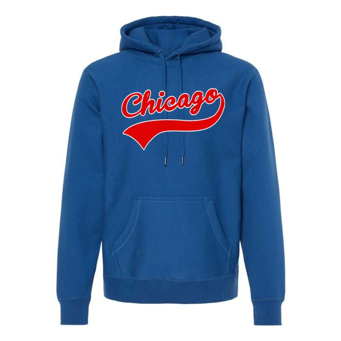 Chicago Vintage Classic Team Logo Premium Hoodie