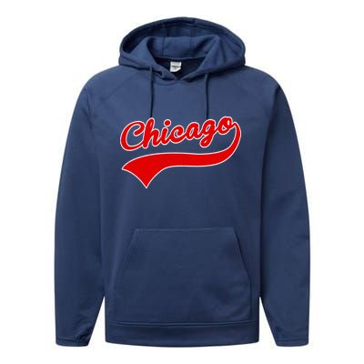 Chicago Vintage Classic Team Logo Performance Fleece Hoodie