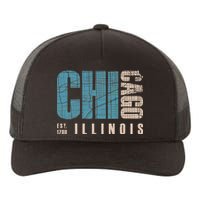 Chicago Vintage Emblem Yupoong Adult 5-Panel Trucker Hat