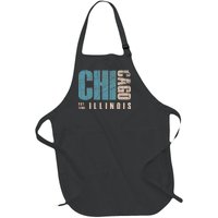 Chicago Vintage Emblem Full-Length Apron With Pockets