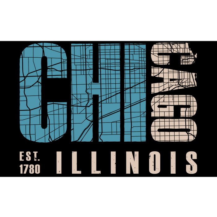 Chicago Vintage Emblem Bumper Sticker