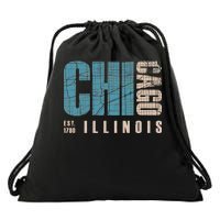 Chicago Vintage Emblem Drawstring Bag