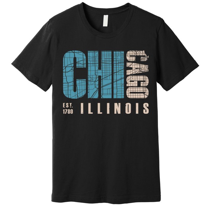 Chicago Vintage Emblem Premium T-Shirt