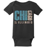 Chicago Vintage Emblem Baby Bodysuit