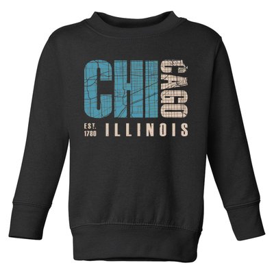 Chicago Vintage Emblem Toddler Sweatshirt