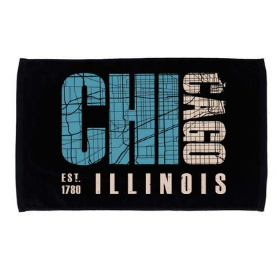 Chicago Vintage Emblem Microfiber Hand Towel