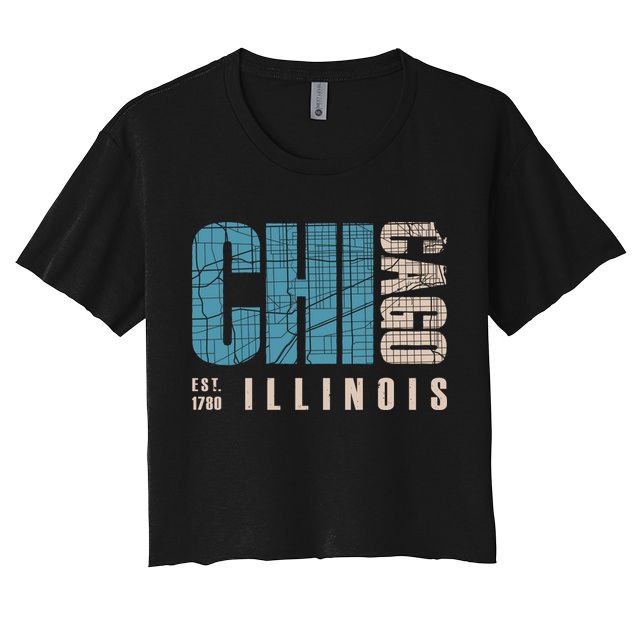 Chicago Vintage Emblem Crop Top