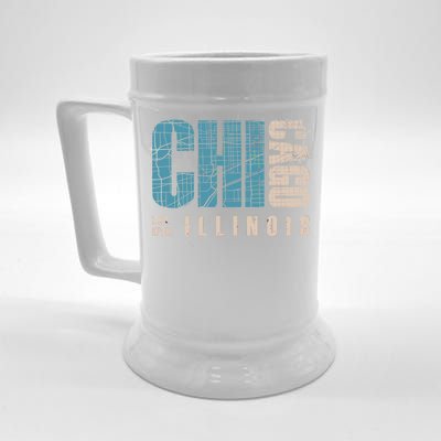 Chicago Vintage Emblem Beer Stein