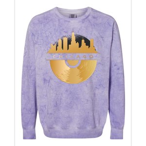 Chicago Vinyl Skyline Colorblast Crewneck Sweatshirt