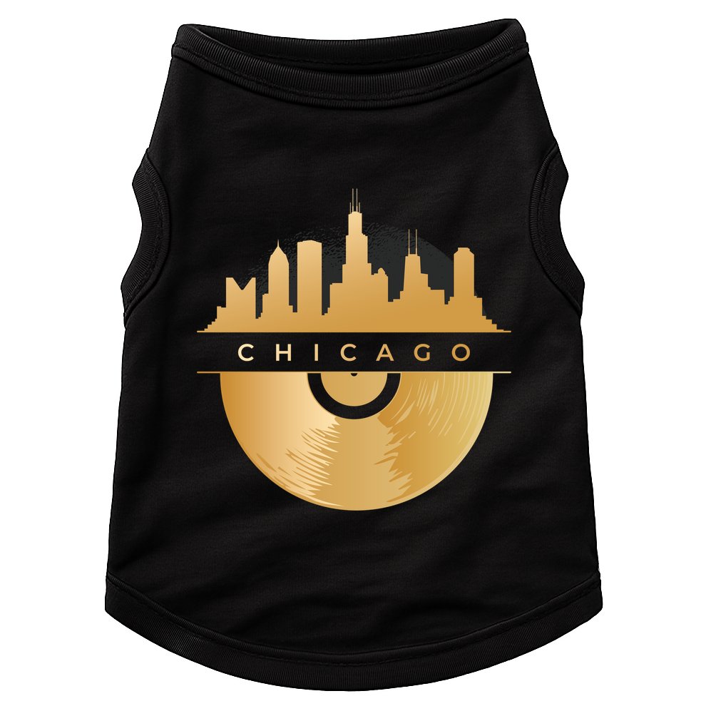 Chicago Vinyl Skyline Doggie Tank