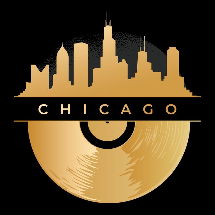 Chicago Vinyl Skyline Sustainable Bucket Hat