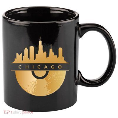 Chicago Vinyl Skyline 11oz C Handle Ceramic Mug