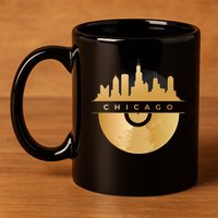 Chicago Vinyl Skyline 11oz C Handle Ceramic Mug