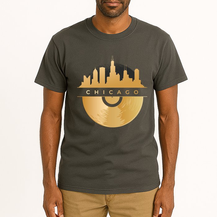 Chicago Vinyl Skyline Tall T-Shirt