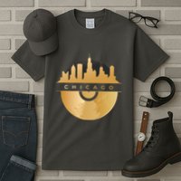 Chicago Vinyl Skyline Tall T-Shirt