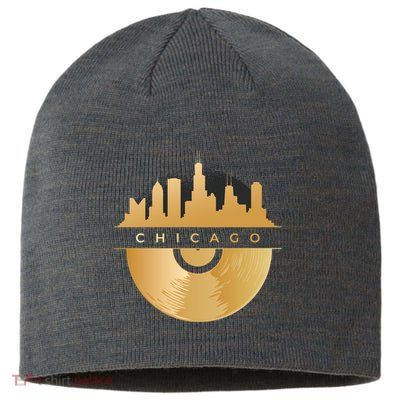 Chicago Vinyl Skyline Sustainable Beanie