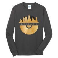 Chicago Vinyl Skyline Tall Long Sleeve T-Shirt